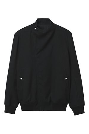 Black wool asymmetrical jacket RICK OWENS | RU02E1760WD09